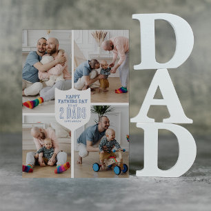 Happy Fathers Day To My 2 Dads   Photo Holiday Card