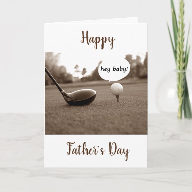 HAPPY *FATHER'S DAY* TO MY ***FAVORITE GOLFER*** CARD (Front)