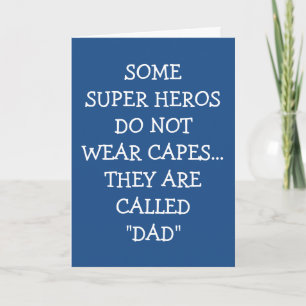 HAPPY FATHER'S DAY TO "MY SUPER HERO" DAD CARD
