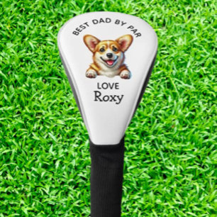 Happy Father's Day to the Best Corgi Dog Dad! Golf Head Cover