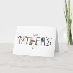 Happy Father's Day Tools Folding Card
