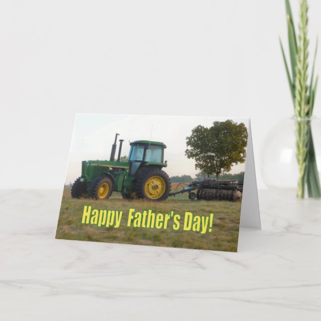 Happy Father's Day Tractor Card (Front)
