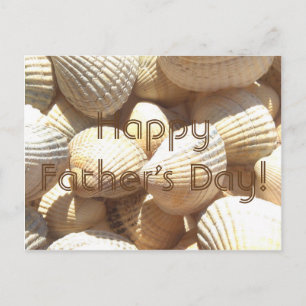 Happy Father's Day Tropical Sunny Exotic Sea Shell Postcard