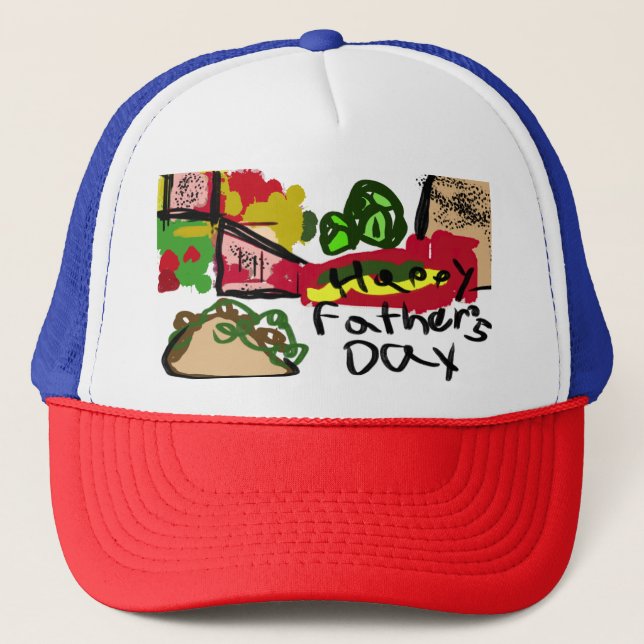 Happy Father's day Trucker Hat (Front)