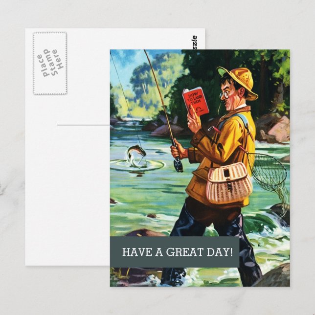 Happy Father's Day. Vintage Art  Postcard (Front/Back)