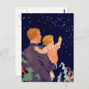 Happy Father's Day. Vintage Art Postcards