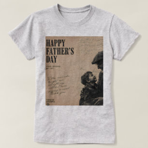 Happy Father's Day Vintage Letter and Grandpa  T-Shirt