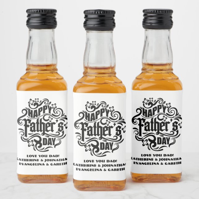 Happy Father's Day vintage liquor label fun (Bottles)