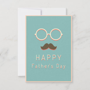 Happy Father's Day Vintage Minimalist Retro Card