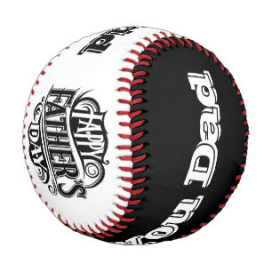 Happy Father's Day We Love You Dad with Name Baseball