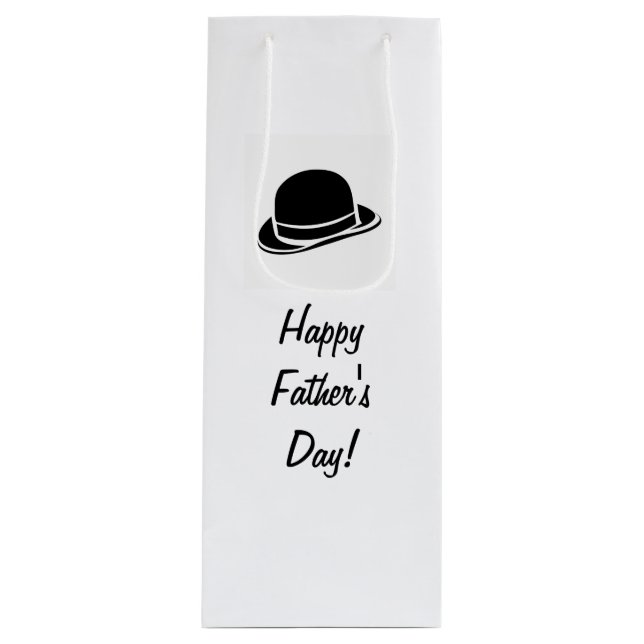Happy Father's Day Wine Gift Bag (Front)