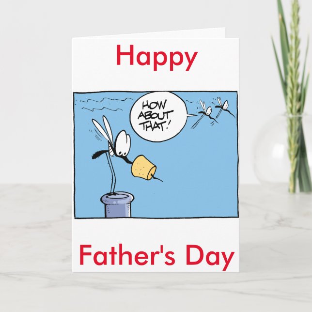 Happy Father's Day Wine Humour Card (Front)