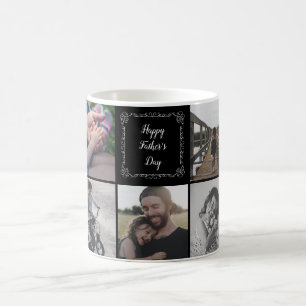 Happy Father's Day With 9 Personalised Photos Mug
