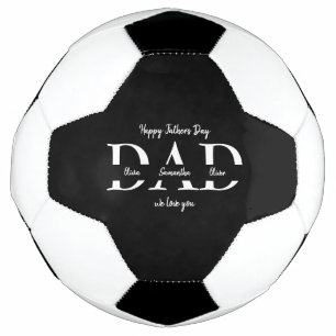 Happy Father's Day with Kids' Names -  Football