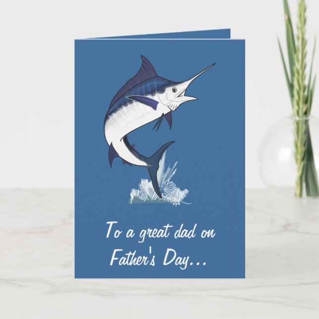 Happy Father's Day with Marlin Card (Front)