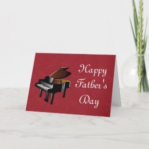 Happy Father's Day with piano Dad Pianist Card