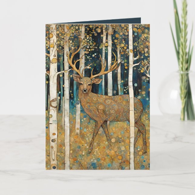 Happy Fathers Day Won-deer-ful Dad  Thank You Card (Front)