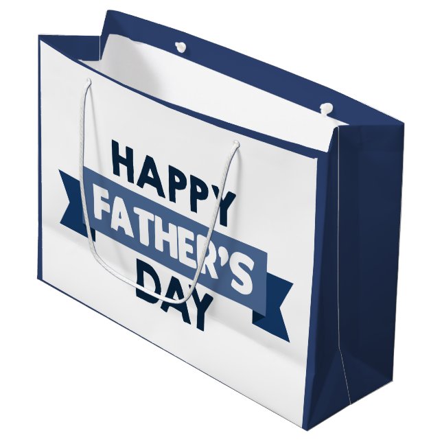 Happy Father's Day word art party bag (Front Angled)