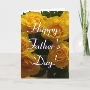 Happy Father's Day Yellow Roses I Card