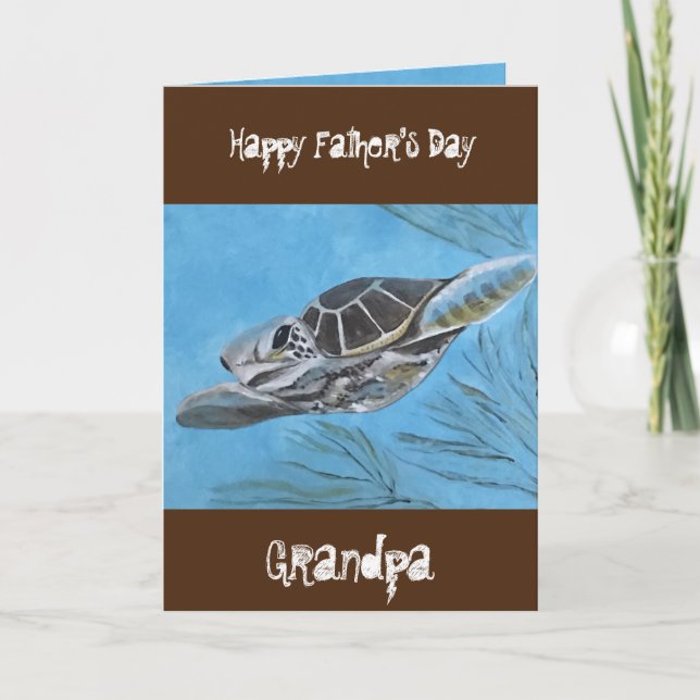 HAPPY FAYHERS DAY GRANDPA CARD (Front)