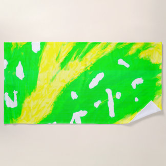 Happy Feeling  Beach Towel