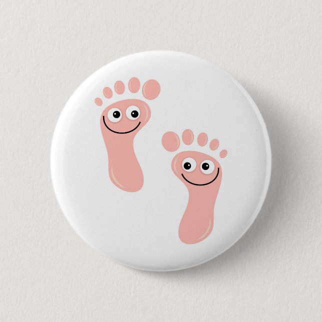 Happy Feet 6 Cm Round Badge (Front)