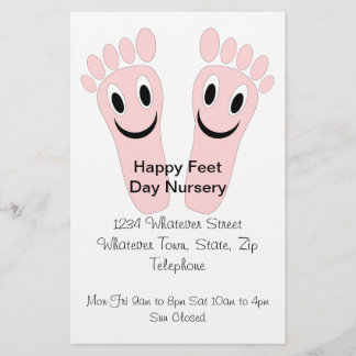 Happy Feet Day Nursery Flyer