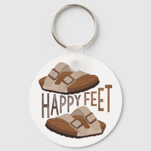 Happy Feet Key Ring