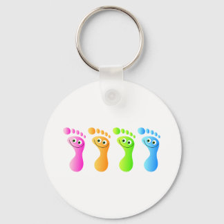 Happy Feet Key Ring