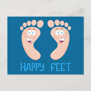 happy feet postcard