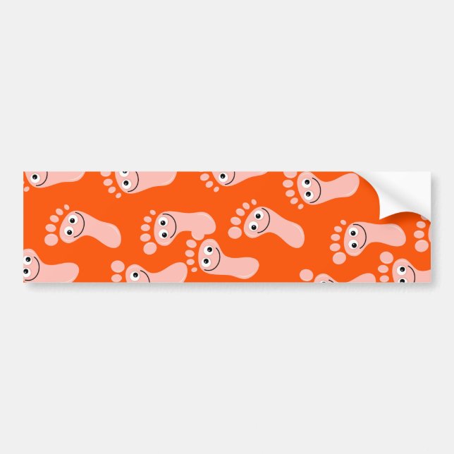Happy Feet Wallpaper Bumper Sticker (Front)