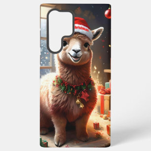 Happy Festive Alpaca Christmas,  Samsung Galaxy Case