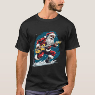 Happy Festive Season With This Cool Guitar Santa C T-Shirt