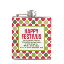 Happy Festivus Fun Flask by ©NHC