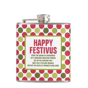 Happy Festivus Fun Flask by ©NHC