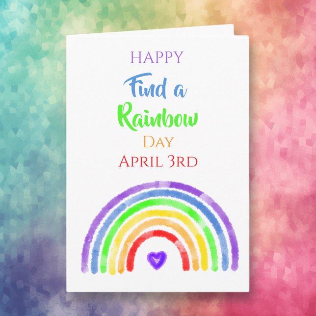 Happy Find a Rainbow Day | April 3rd  Card (Creator Uploaded)