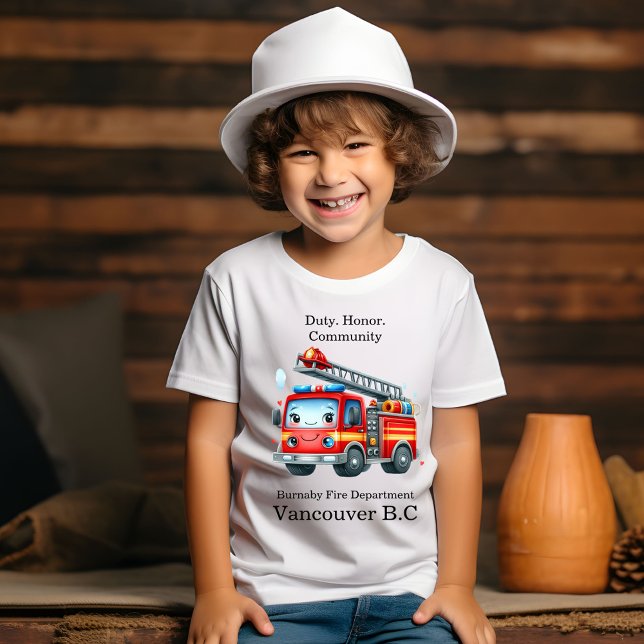 Happy firefighter truck with ladder! T-Shirt (Creator Uploaded)