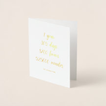 Happy First 1st Anniversary Greeting Card