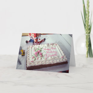 Happy First Birthday Elisabeth Card
