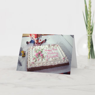 Happy First Birthday Elisabeth Card