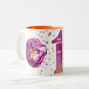 Happy First Birthday Two-Tone Mug