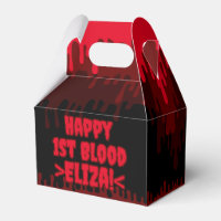 Happy First Blood Red Dripping Period Name