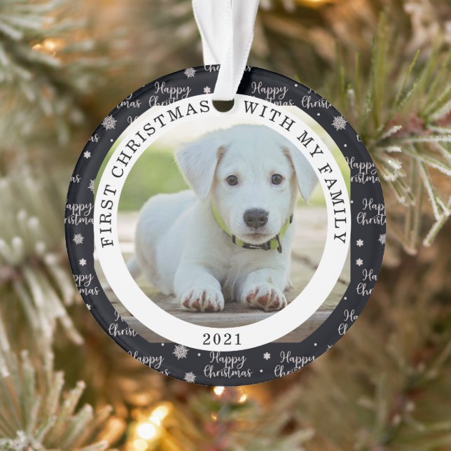 Happy First Christmas Your Photo Ornament (Tree)