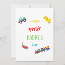Happy First Daddy's Day  Father Day Card
