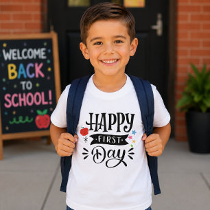 Happy First Day Back To School Gift Preschool TK T-Shirt