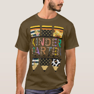 Happy First day, Leopard back to school kindergart T-Shirt