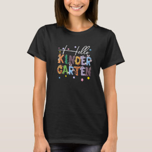 Happy First Day Let's Do Animals Kindergarten Back T-Shirt