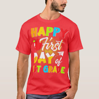 Happy First Day Of 1st Grade Back To School Premiu T-Shirt