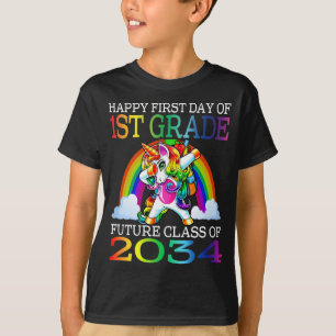 Happy First Day Of 1st Grade Future Class Of 2034  T-Shirt