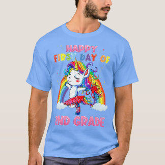 Happy First Day Of 2nd Grade Teacher & Student Kid T-Shirt
